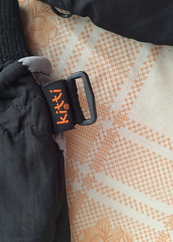 kitti siyah Turuncu kışlık Erkek çocuk  Eldiven - Görsel 3