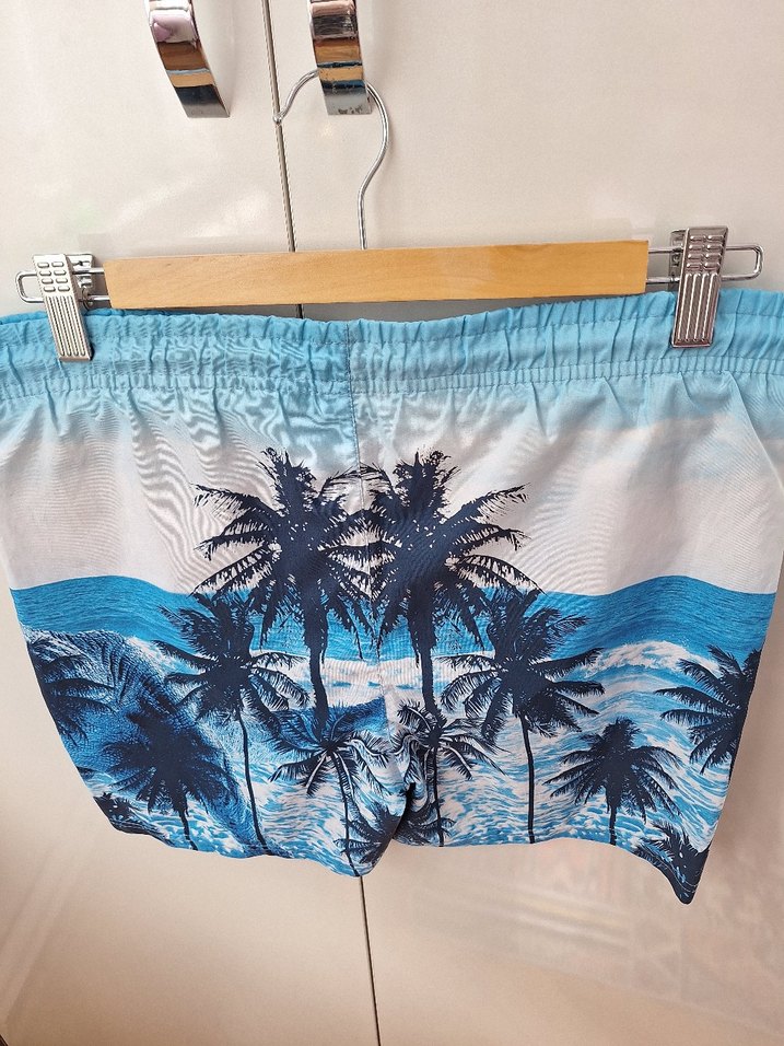 LC Waikiki Mavi Mini Bağcıklı Erkek çocuk Deniz Şortu - Görsel 2