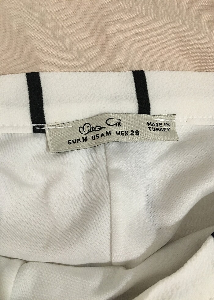 Çizgili palazzo pantolon - Görsel 2