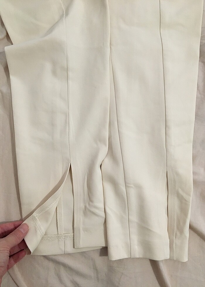 Yırtmaçlu pantolon tayt - Görsel 4