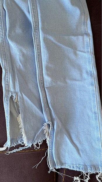 Zara paçası yırtmaç jean - Görsel 5