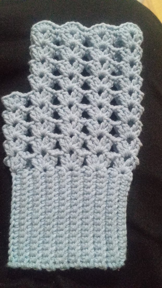 Gri Örgü Kadın Eldiveni - Görsel 2