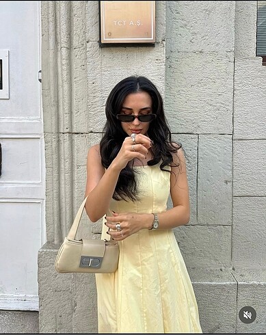 Zara ZW Collection balon midi elbise