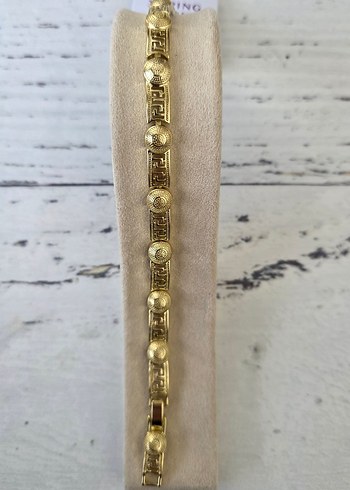 Zara Zincir Detaylı Vintage Altın Bileklik
