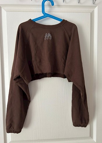 s Beden kahverengi Renk Fifty Crop Sweatshirt