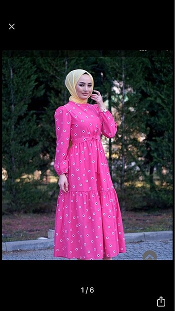 Pembe desenli elbise