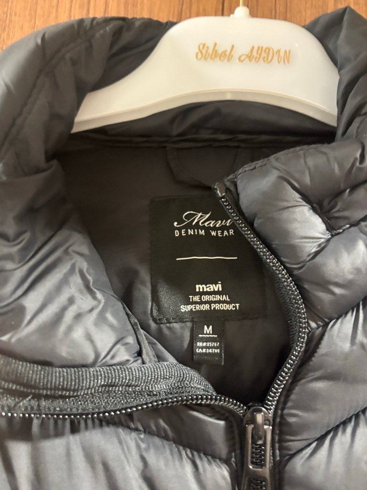 siyah Kadın Fermuarlı İnce Mont - Görsel 2