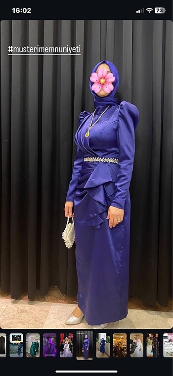 Hennin taşlı kalem abiye