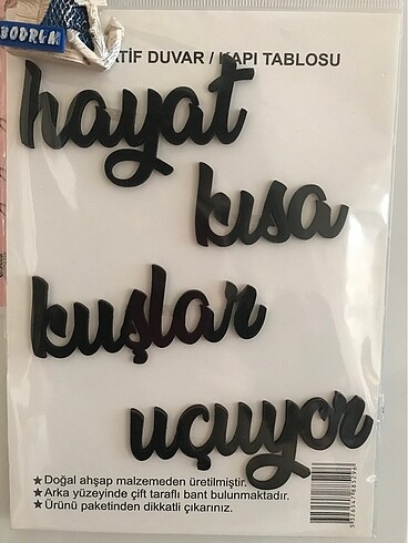 Kazer kesim ahşap yazılar
