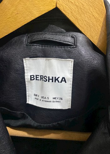 Siyah Kadın Deri Biker Ceket - Görsel 3