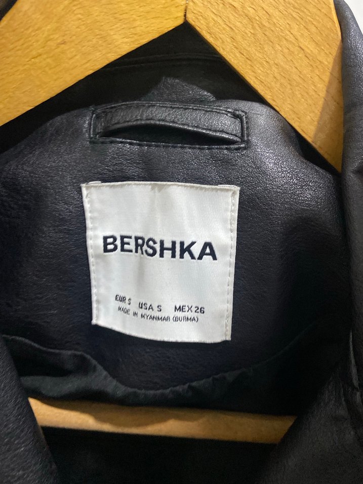 Siyah Kadın Deri Biker Ceket - Görsel 3