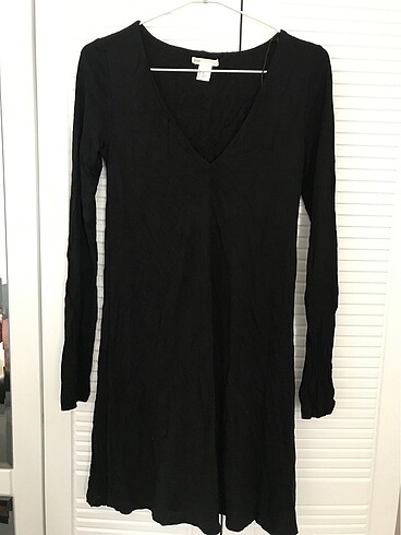 Siyah uzun kol elbise