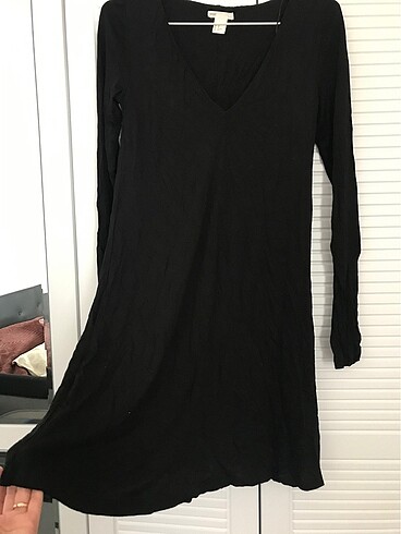 H&M Siyah uzun kol elbise
