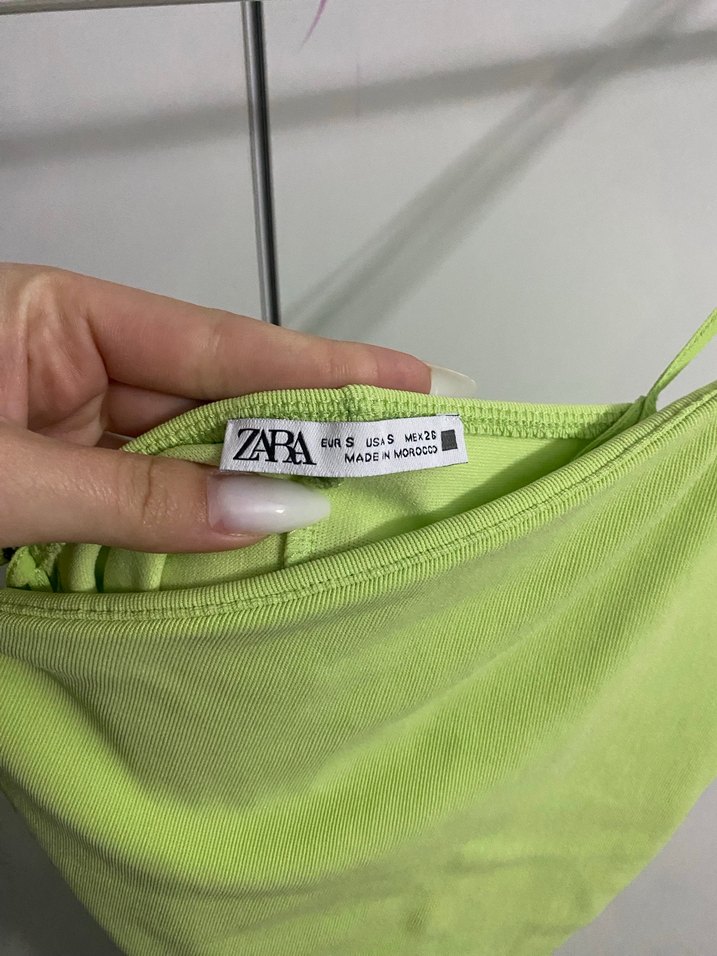 Yeşil İnce Askılı Midi Elbise - Görsel 3