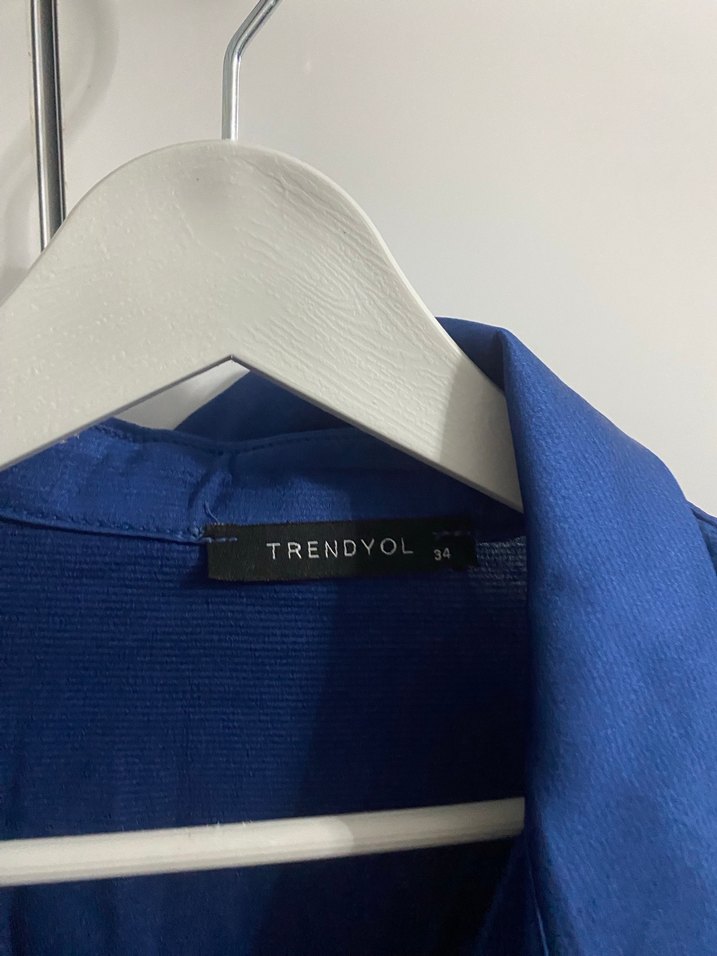 Nakışlı Parlak Mavi  Mezuniyet Elbisesi - Görsel 2