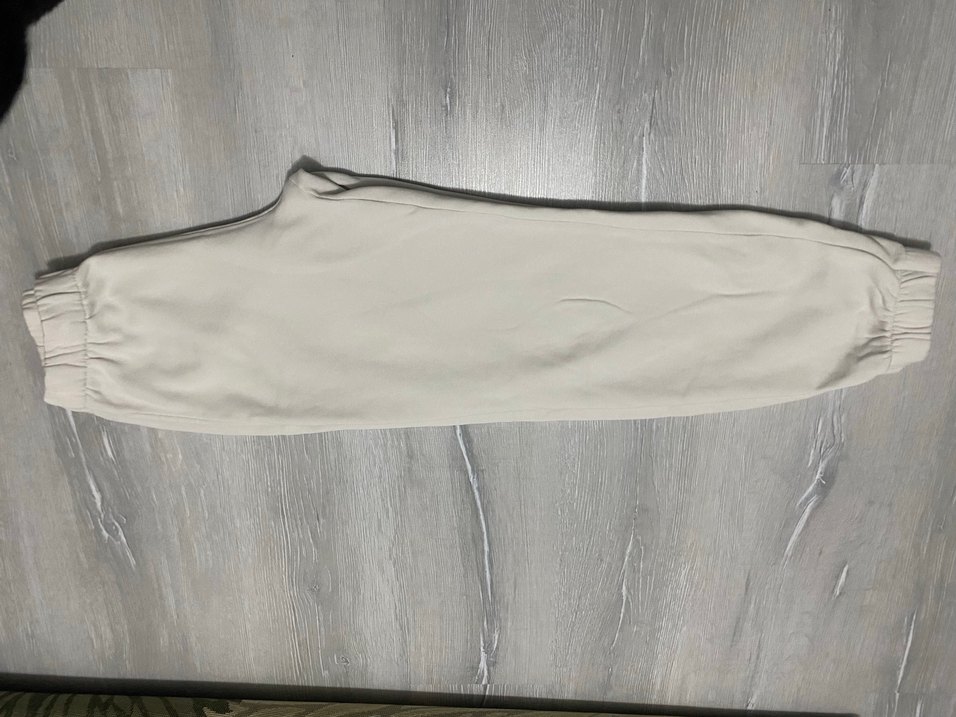 Beyaz Rahat Kesim Kadın Eşofman Altı - Görsel 3