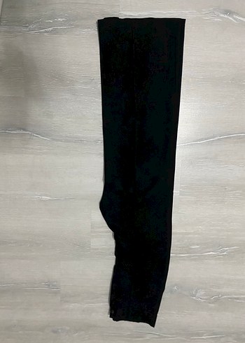 Düğmeli SiyahKumaş Kadın Pantolon - Görsel 3