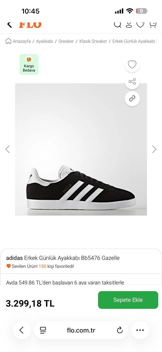Adidas erkek samba siyah - Görsel 5