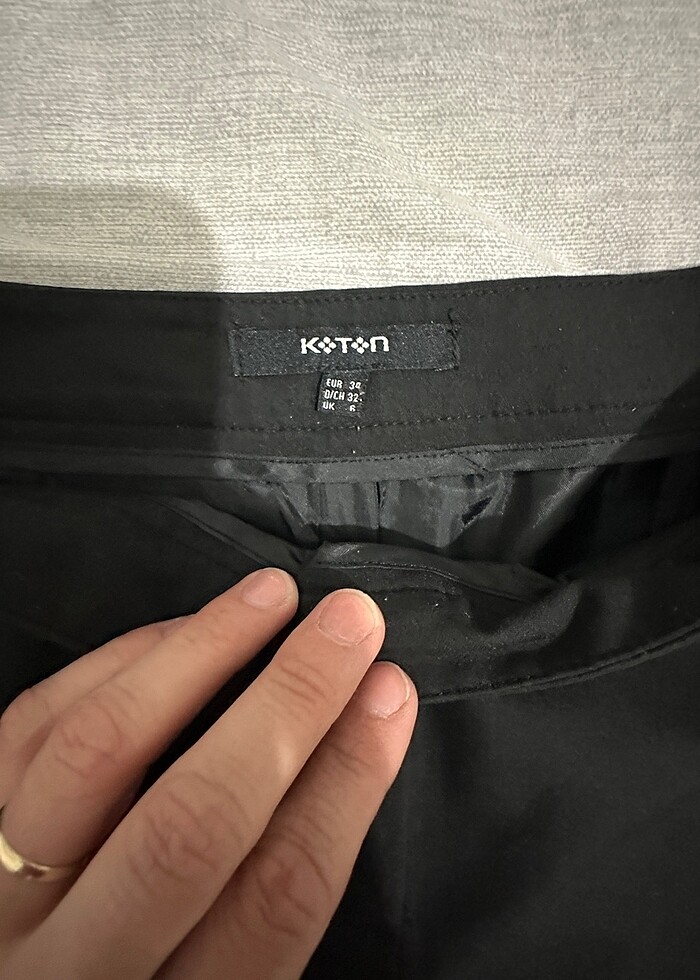 Kumaş mini etek - Görsel 5