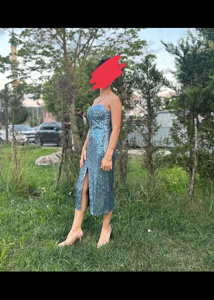 Urban muse marka payetli abiye - Görsel 3