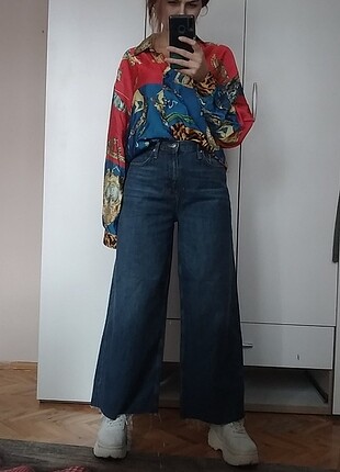Topshop Bol Paça Vintage Kot Pantolon 