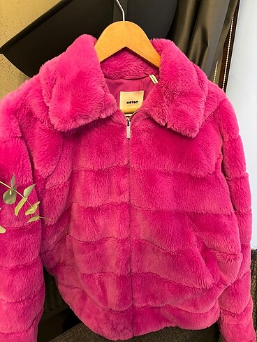 xs Beden Peluş pembe mont