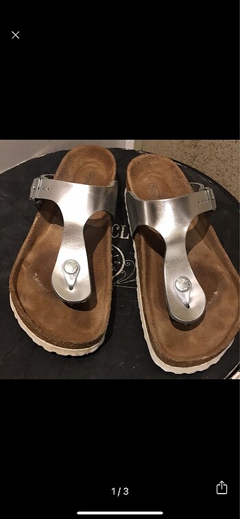 36 Beden beyaz Renk Birkenstock terlik orjinal.