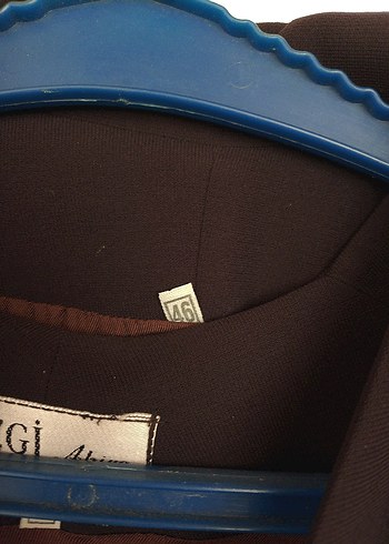 Kahverengi Düğmeli Kadın Blazer Ceket - Görsel 3