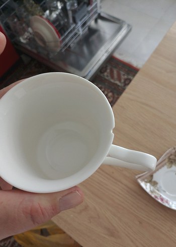 Pembe Gül Desenli 6'lı Fincan Seti - Görsel 2