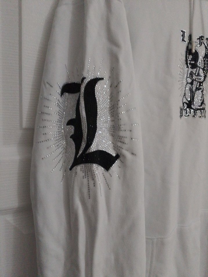 Beyaz Kapüşonlu Baskılı Kadın Sweatshirt - Görsel 4