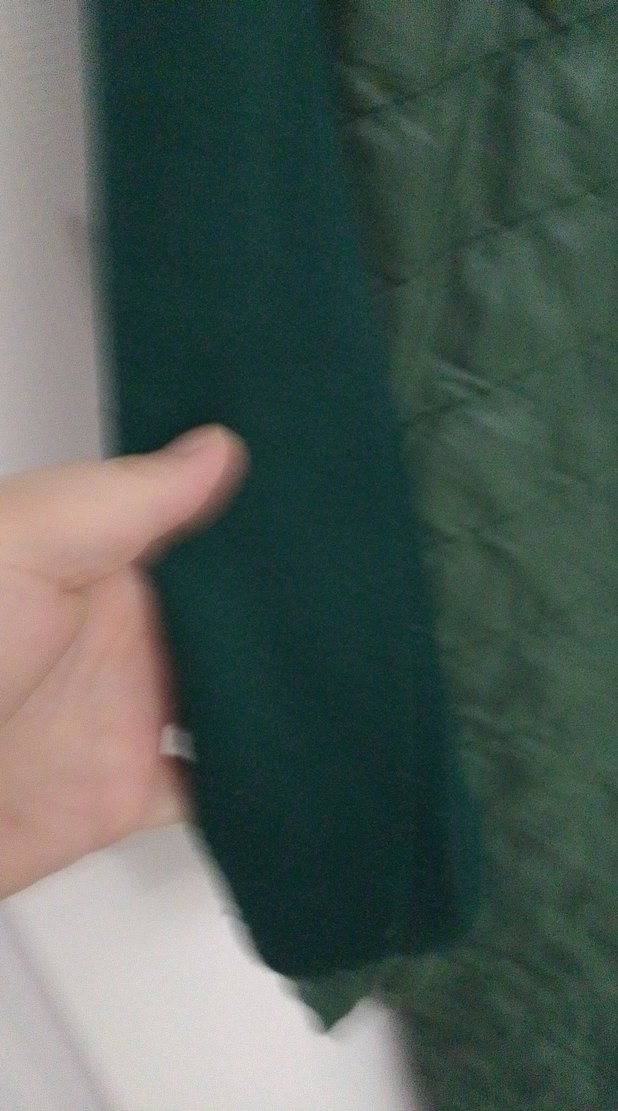 Zincir Detaylı Uzun Yeşil Kapüşonlu Kadın Ceket - Görsel 4