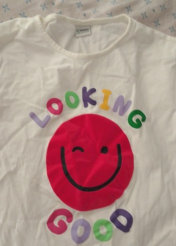 Kız Çocuk Renkli Baskılı Uzun Kollu Tişört - Görsel 2