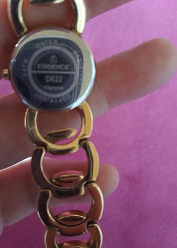 Zincir Detaylı Parlak Altın Kadın Saati - Görsel 6