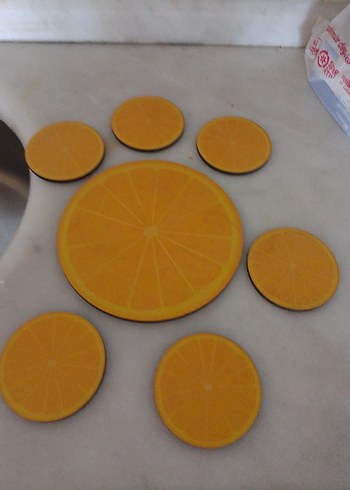 Tepsi takımı ve bardak altlığı - Görsel 4