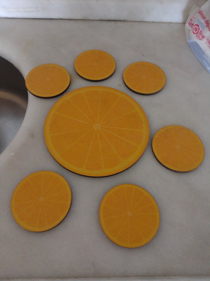 Tepsi takımı ve bardak altlığı - Görsel 3