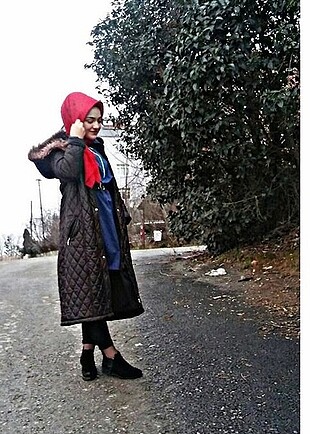 Yeni siyah kuşluk montu