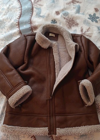 Kürk Detaylı Kahverengi Deri - Görsel 3