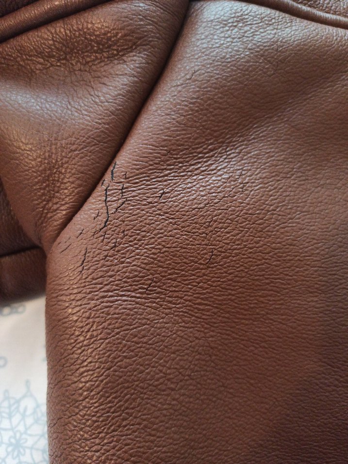 Kürk Detaylı Kahverengi Deri - Görsel 4