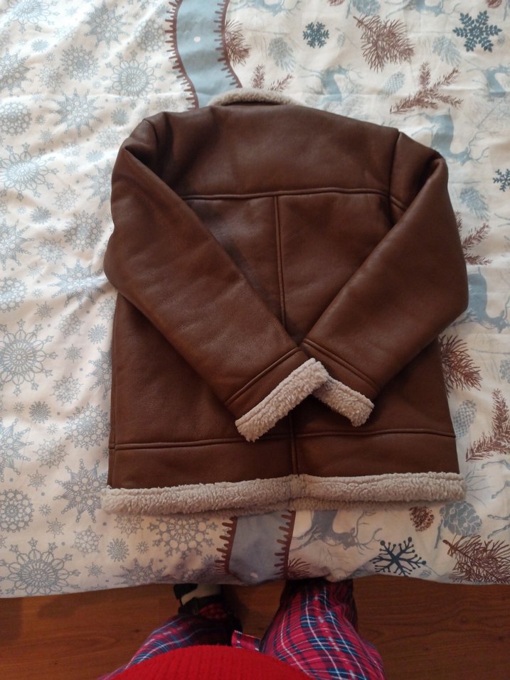 Kürk Detaylı Kahverengi Deri - Görsel 5