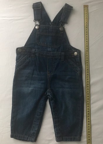 Erkek Çocuk Lacivert Denim Askılı Tulum - Görsel 3