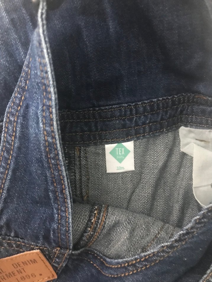 Erkek Çocuk Lacivert Denim Askılı Tulum - Görsel 4