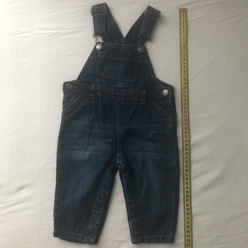 Erkek Çocuk Lacivert Denim Askılı Tulum - Görsel 3