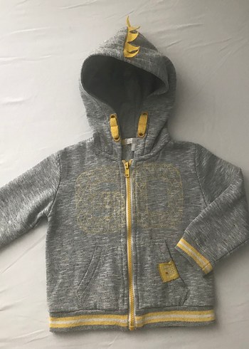 Kapüşonlu Erkek Çocuk Fermuarlı Sweatshirt - Görsel 4