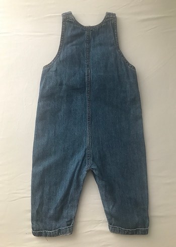 Erkek Çocuk Kot Askılı Pantolon Dinozor Nakışlı - Görsel 2