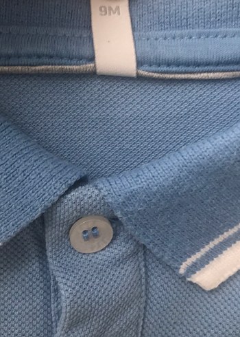 Erkek Çocuk Mavi Uzun Kollu Polo Tişört 9 Aylık - Görsel 7