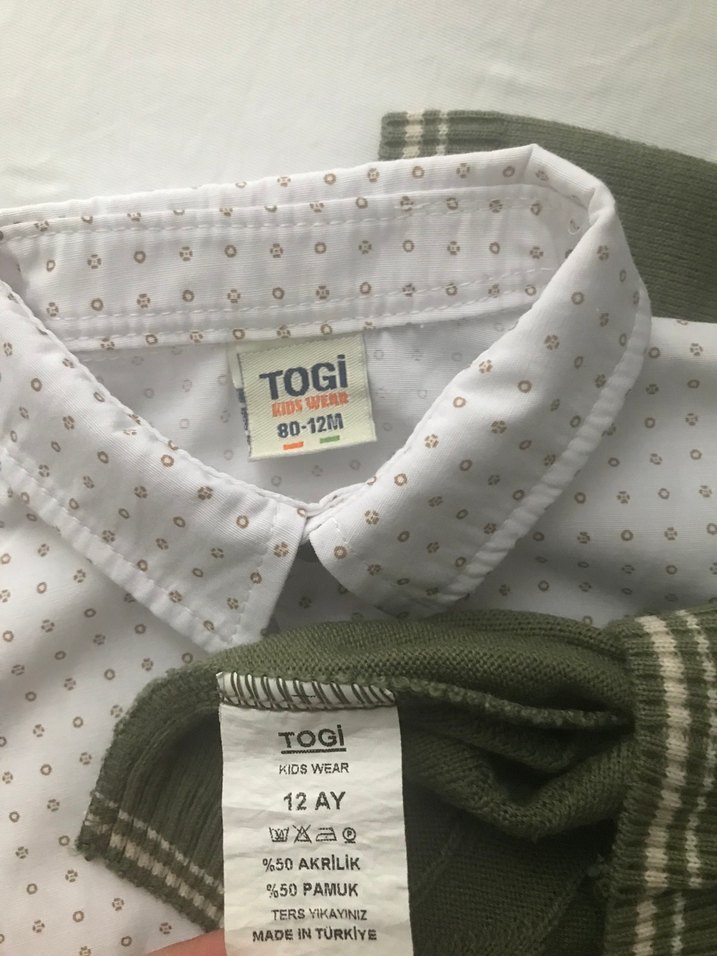 Kahverengi Triko Erkek Bebek Takım - Görsel 5