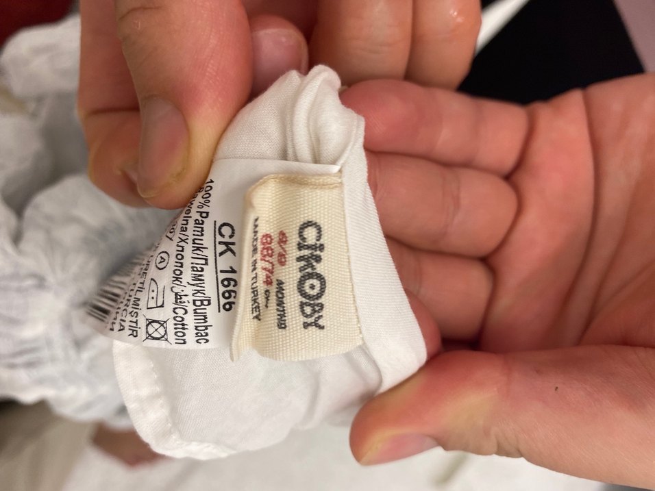 Kız Çocuk Gri Çiçek Desenli Fırfırlı Elbise - Görsel 3