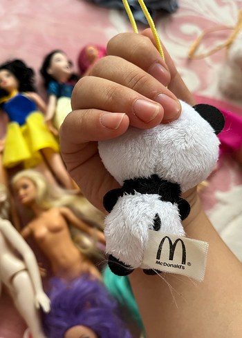 Tyess Renkli Kahverengi Panda Peluş Oyuncak