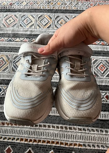 Lumberjack Kız Çocuk Beyaz Gri Spor Ayakkabı Velcro