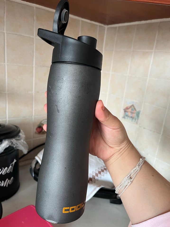 Siyah çocuk termos şişesi - Görsel 2